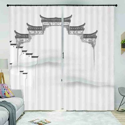 #ad Corner Wall Building 3D Curtain Blockout Photo Printing Curtains Drape Fabric AU $319.99