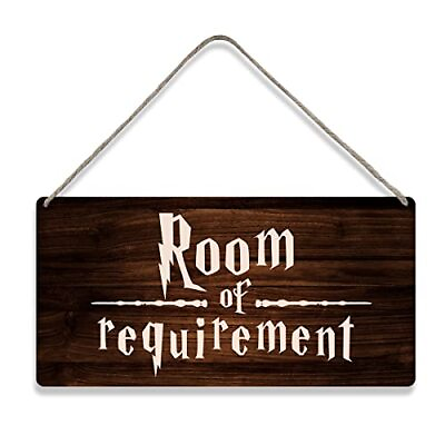 #ad Country Wall Decor Farmhouse Room of Requirement Wooden Signs Rustic Hanging ... $16.90