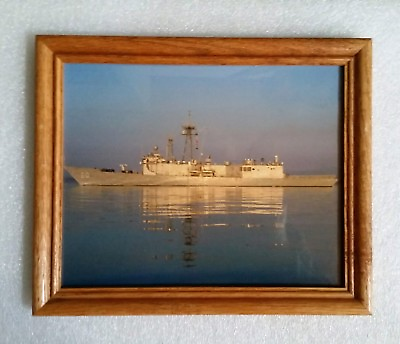 USS	Rodney M Davis FFG 60 Ship Print US Navy Framed Under Glass $14.99