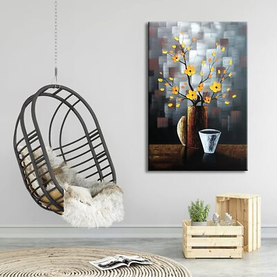 #ad #ad Silent Beauty Modern Abstract Flower Wall Art Bedroom Living Room Wall Decor $99.90