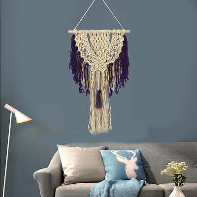 #ad Bohemian Wooden Stick Tapestry Home Decor Wall Hanging AU $28.74