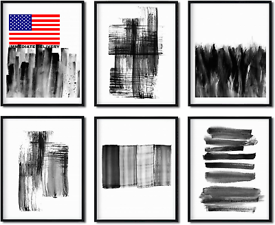 #ad Black and White Wall Art Prints Abstract Wall Art Pictures for Office Decorati $13.03