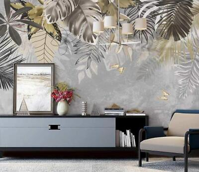 #ad #ad 3D Art Leaf Painting E373 Wallpaper Mural Paper Wall Print Indoor Murals CA Erin C $384.99