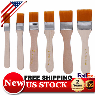 #ad 6x Painting Brushes Set for Dust Cleaning Painting Wall Painting Greasing amp; $5.44