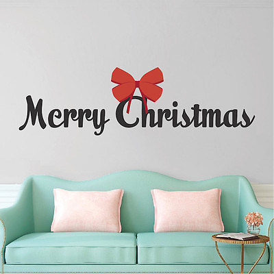 #ad Merry Christmas Wall Decal Winter Decor Christmas Party Window Decorations h68 $102.95