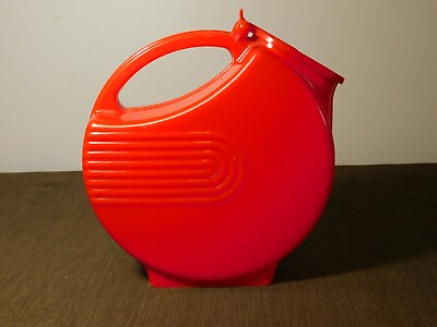 #ad VINTAGE ART DECO KITCHEN 8quot; HIGH BURRITE RED PLASTIC PITCHER $59.99