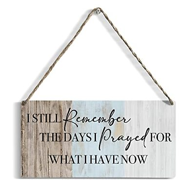 #ad Rustic Wood Sign Home Farmhouse Wall Hanging Decor Inspirational Wooden Wall $14.16