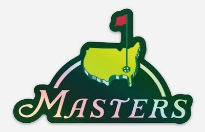 #ad #ad Masters Golf Logo HOLOGRAPHIC Vinyl STICKER Decal Car Laptop Window Wall $5.55