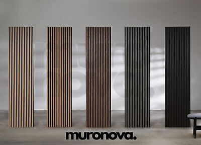 #ad Acoustic Slat Panel 3D Wall Panels by Muronova with volume discounting $9.95