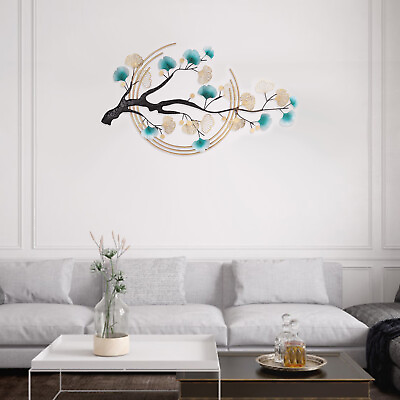 #ad Modern Luxury Metal Wall Art Decoration 3D Ginkgo Tree Leaf Metal Wall Art Décor $88.79