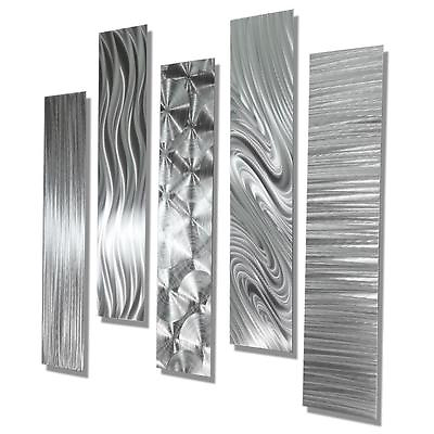 #ad #ad Statements2000 Silver Metal Wall Art Panels Home Decor Modern Accent Décor by $225.00