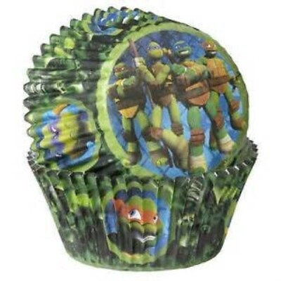 #ad Turtle Cupcake Wrapper 50ct Baking Cups Teenage Mutant Ninja Turtles $6.00
