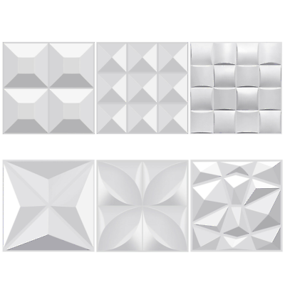 #ad #ad 12 Tiles 3D Wall Panels PVC Tiles Textured Bricks Art Design DIY Wallpaper $22.98