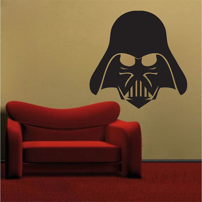 #ad Darth Vader Wall Decal Star Wars Wallpaper Mural Vinyl The Last Jedi Design g63 $82.95