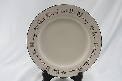 #ad Target Home Holly quot;Eat Drink and Be Merryquot; 10 3 4quot; Dinner Plates Set of 4 $25.48