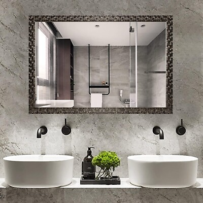 #ad H A Wall Mounted Mirror Bathroom Bedroom Entryways Living Room 40quot;x24quot; $79.99