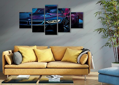 #ad #ad BMW I8 Vorsteiner Sports Car Canvas Print Poster Art Home Decor Wall Art $44.21