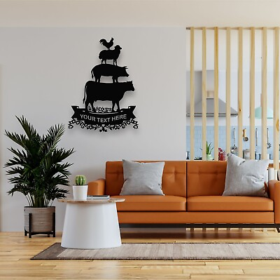 #ad #ad Farm Metal Wall Art Wall Decor Wall Hangings Livingroom Home Decor Wall Art $119.90