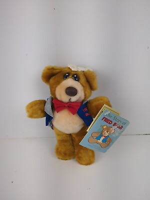 #ad #ad NWT The Story Of Fred Meyer Bear Plush MTY International 9” Bow Vest RARE $24.99