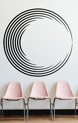 #ad Abstract Circle Large Wall Decal Removable Sticker Living Room Décor Wall AA064 $42.99