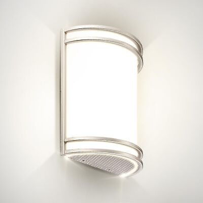 #ad LED Indoor Wall Mount Light Fixture Modern Interior Brushed Nickel Wall Sco... $49.91