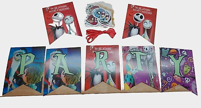#ad The Nightmare Before Christmas Birthday Party Supplies Banner Cupcake Decor $15.00