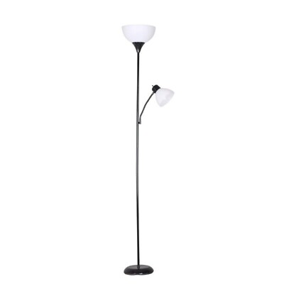 #ad 72#x27;#x27; Combo Floor Lamp Reading Lamp Black Plastic Modern For Home amp; Office Use $13.40