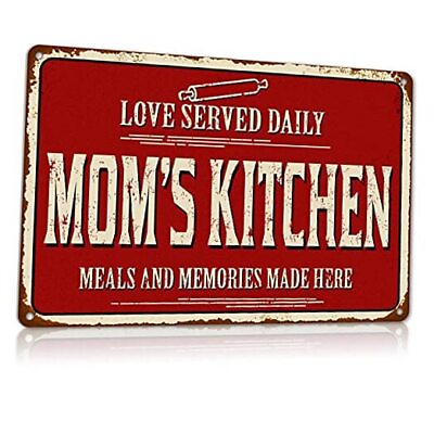 #ad Rustic Kitchen Wall Decor Old Country Aluminum Metal Sign 12 x 8 inches Home $21.31