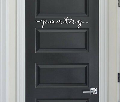 #ad pantry in Script Vinyl Decal Sticker Kitchen Decor Family Laundry Room Decal $6.00