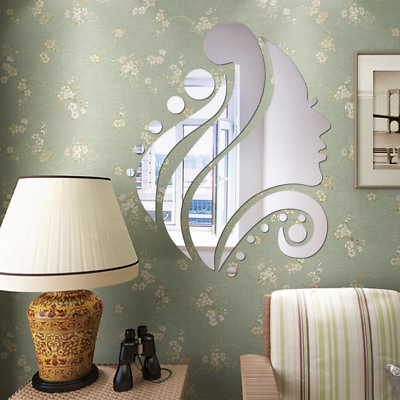 #ad #ad Mirror Beauty Wall Sticker Modern Removable Decal Art Mural Home Room DIY Decor $5.91