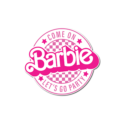 #ad Barbie Party Vinyl Decal Sticker $2.99