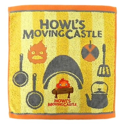 #ad Howl#x27;s Moving Castle Wash Hand Towel Calcifer amp;Kitchen Studio Ghibli New Japan $19.30