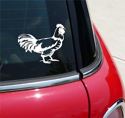#ad ROOSTER ROOSTERS FARM EGGS GRAPHIC DECAL STICKER ART CAR WALL DECOR $2.99