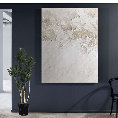 #ad Living Room Bedroom White Artwork Decorative Hanging Drawing Modern Abstract $99.60
