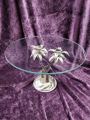 #ad Godinger Silver Art Co Double Palm Tree 12quot; Cake Stand $23.99