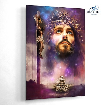 #ad Christian Wall Art Religious Figures Home Decor Jesus Canvas Prints $139.99