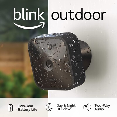 Blink Outdoor 3rd Gen Add On Home Security Camera HD Video work with XT1 XT2 $48.95