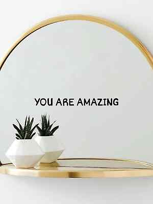 #ad #ad You Are Amazing Slogan Wall Sticker PVC Black Wall Art Decal For Home Decor $7.64