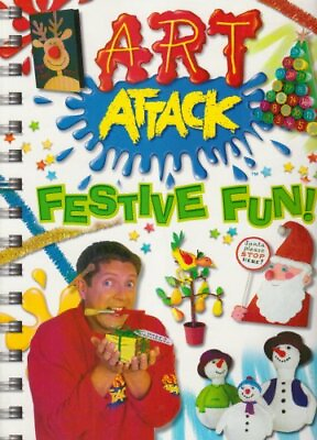 #ad Art Attack: Festive Fun Paperback Book The Fast Free Shipping $7.39
