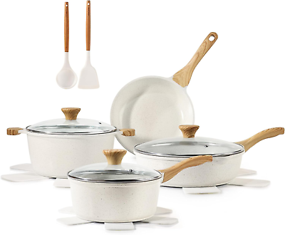 #ad Nonstick Ceramic Cookware Set 13 Piece Healthy Pots and Pans Set Kitchen Sets $91.64