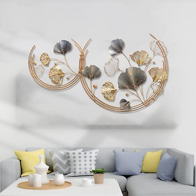 #ad Metal wall art 3D Ginkgo Leaf metal wall art for living room Suitable for s... $138.18