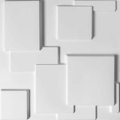 #ad Art3d Decorative Wall Paneling 19.7quot; x 19.7quot; 12 Piece Set 3D Embossed Geometric $65.45