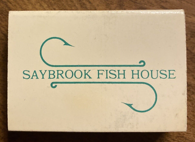 #ad Vintage Saybrook Fish House Restaurant Old Saybrook Connecticut CT Matchbox MA2b $24.98