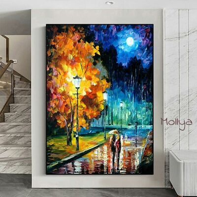 #ad Wall Art Paintings Hand Painted Oil Canvas Picture Room Decor Modern Abstract $251.99