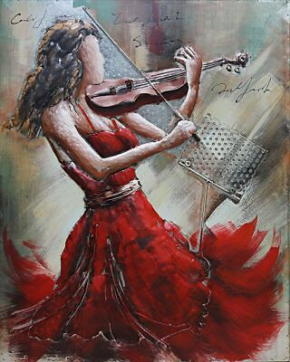 #ad 3D Metal Wall Decor Oil Painting for Musician by European Bronze Finery Sale $109.50