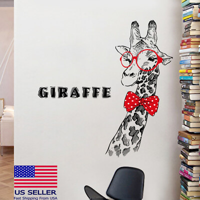 #ad DIY Vinyl Wall Decor Decal Giraffe Sticker Home for living Room bedroom Decor $11.99