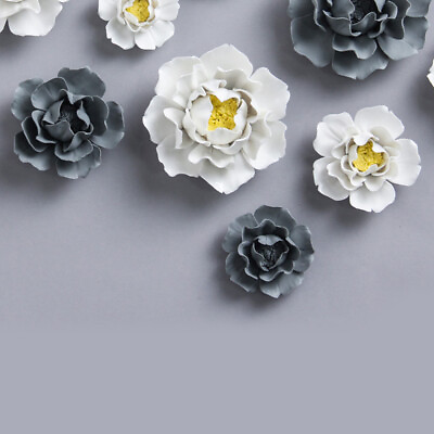 #ad metal flower figurine wedding party decor metal wall flowers Flower Backdrop $14.12