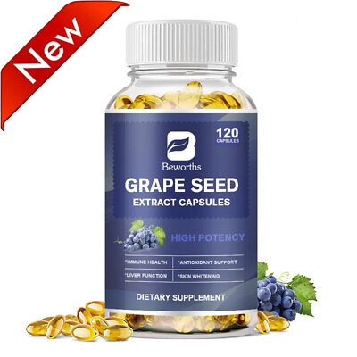 #ad Grape Seed Extract Capsules 20000 Mg Skin WhiteningSupport Liver Function $11.65