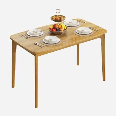 #ad NEW Dining Table 47“ Malaysian Oak Kitchen Table Farmhouse Wood Dining Table $97.75