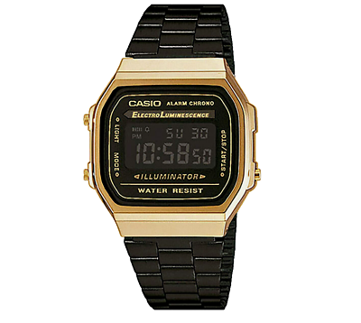 #ad #ad Casio Vintage Collection Men#x27;s Gold Black Digital Wristwatch A168WEGB1BVT New $62.00